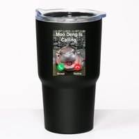 Moo Deng Is Calling Meme Funny Vintage Little Hippo Tumbler