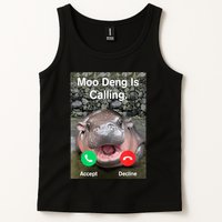 Moo Deng Is Calling Meme Funny Vintage Little Hippo Tank Top