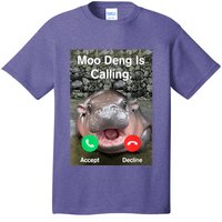 Moo Deng Is Calling Meme Funny Vintage Little Hippo T-Shirt