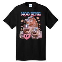 Moo Deng I Love You Hippo Tall T-Shirt