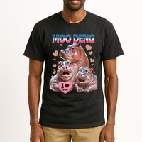 Moo Deng I Love You Hippo Tall T-Shirt