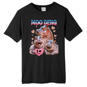 Moo Deng I Love You Hippo Tall Fusion ChromaSoft Performance T-Shirt