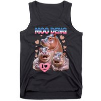 Moo Deng I Love You Hippo Tank Top