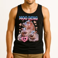 Moo Deng I Love You Hippo Tank Top
