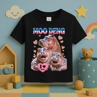Moo Deng I Love You Hippo Toddler T-Shirt