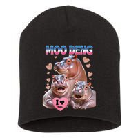 Moo Deng I Love You Hippo Short Acrylic Beanie