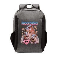 Moo Deng I Love You Hippo Vector Backpack