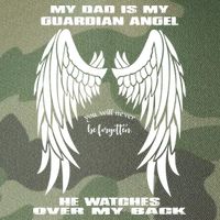 My Dad Is My Guardian Angel - Text on Back Legacy Tie Dye Trucker Hat