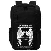 My Dad Is My Guardian Angel - Text on Back Impact Tech Backpack