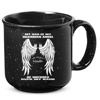 My Dad Is My Guardian Angel - Text on Back 15oz Campfire Ceramic Mug