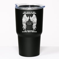 My Dad Is My Guardian Angel - Text on Back Tumbler