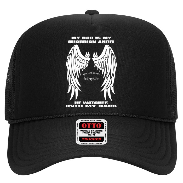 My Dad Is My Guardian Angel - Text on Back Hat