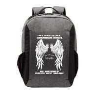 My Dad Is My Guardian Angel - Text on Back Vector Backpack