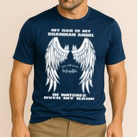 My Dad Is My Guardian Angel - Text on Back Performance Shirt