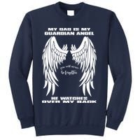 My Dad Is My Guardian Angel - Text on Back Sweatshirt
