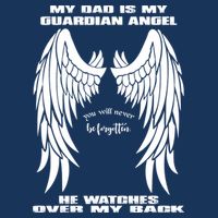My Dad Is My Guardian Angel - Text on Back Button