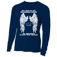My Dad Is My Guardian Angel - Text on Back Cooling Performance Long Sleeve Crew