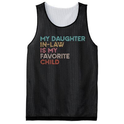 My Daughter In Law Is My Favorite Child Vintage Mesh Reversible Basketball Jersey Tank