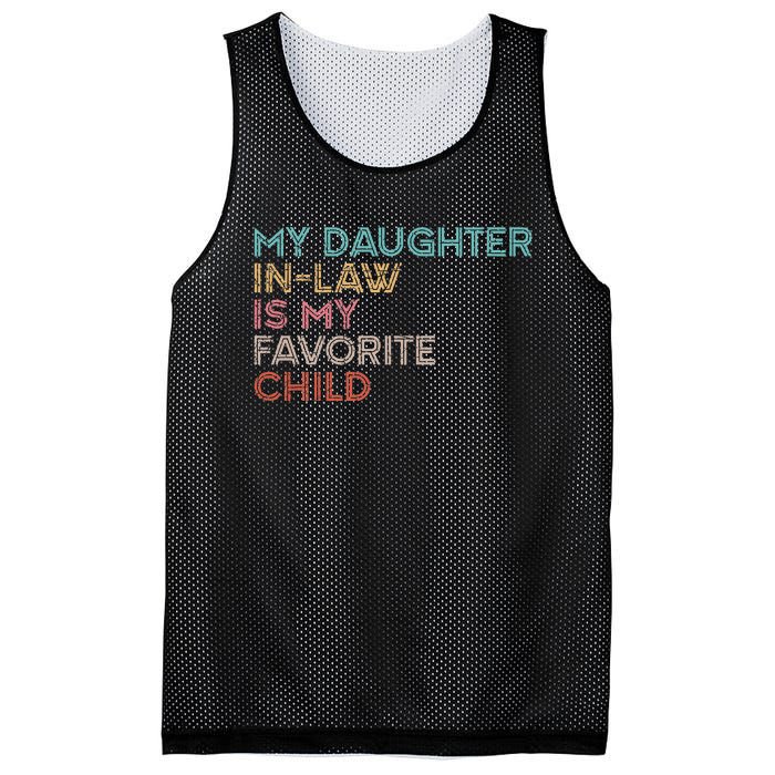 My Daughter In Law Is My Favorite Child Vintage Mesh Reversible Basketball Jersey Tank