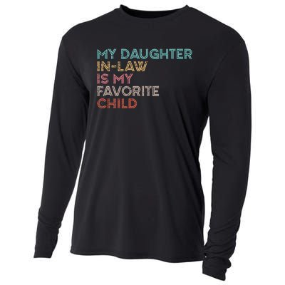 My Daughter In Law Is My Favorite Child Vintage Cooling Performance Long Sleeve Crew