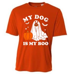 My Dog Is My Boo Halloween Funny Dog Owner Ghost Lover Great Gift Cooling Performance Crew T-Shirt