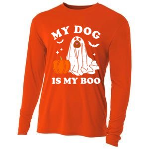 My Dog Is My Boo Halloween Funny Dog Owner Ghost Lover Great Gift Cooling Performance Long Sleeve Crew