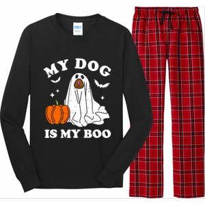 My Dog Is My Boo Halloween Funny Dog Owner Ghost Lover Great Gift Long Sleeve Pajama Set