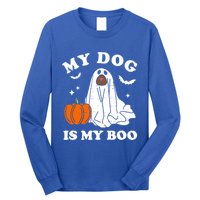 My Dog Is My Boo Halloween Funny Dog Owner Ghost Lover Great Gift Long Sleeve Shirt