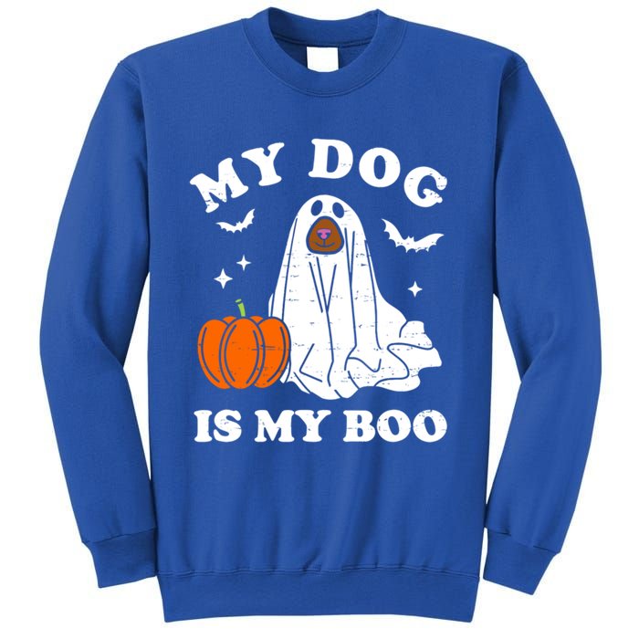 My Dog Is My Boo Halloween Funny Dog Owner Ghost Lover Great Gift Sweatshirt