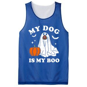 My Dog Is My Boo Halloween Funny Dog Owner Ghost Lover Great Gift Mesh Reversible Basketball Jersey Tank