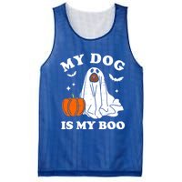 My Dog Is My Boo Halloween Funny Dog Owner Ghost Lover Great Gift Mesh Reversible Basketball Jersey Tank