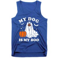 My Dog Is My Boo Halloween Funny Dog Owner Ghost Lover Great Gift Tank Top