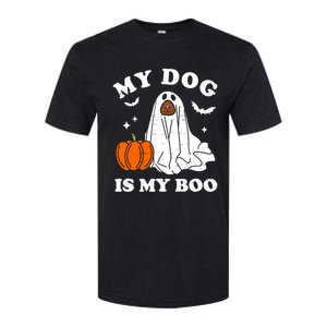 My Dog Is My Boo Halloween Funny Dog Owner Ghost Lover Great Gift Softstyle CVC T-Shirt