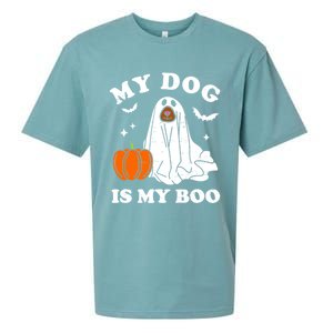 My Dog Is My Boo Halloween Funny Dog Owner Ghost Lover Great Gift Sueded Cloud Jersey T-Shirt