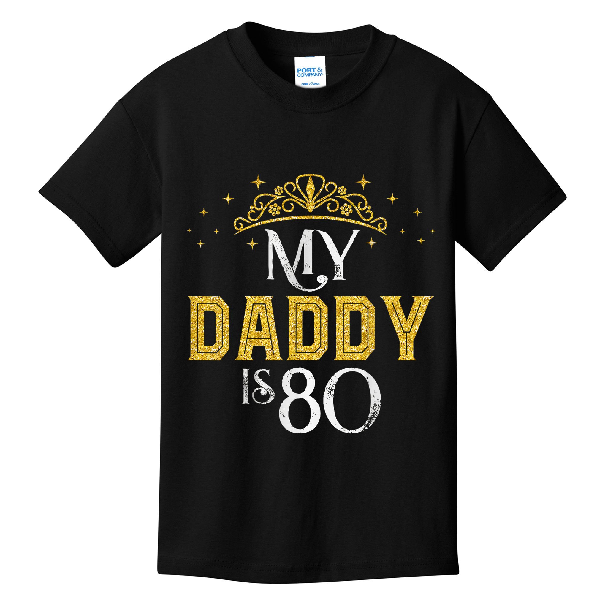 My Daddy Is 80 Years Old 1945 80th Birthday For Dad Kids T-Shirt