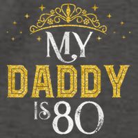 My Daddy Is 80 Years Old 1945 80th Birthday For Dad Vector Backpack