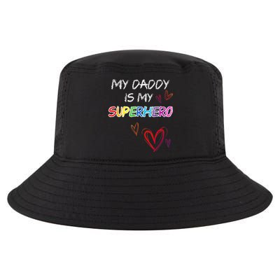 My Daddy is my Superhero, Hero, Fathers Day Tee Cool Comfort Performance Bucket Hat