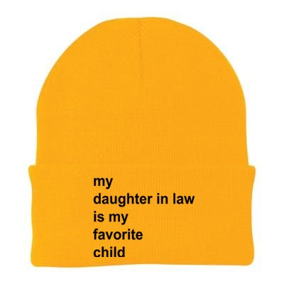 My Daughter In Law Is My Favorite Child Gift Knit Cap Winter Beanie