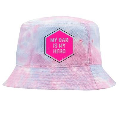 My Dad Is My Hero Father's Day Tie-Dyed Bucket Hat