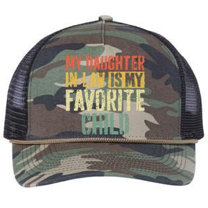 My Daughter In Law Is My Favorite Child Retro Rope Trucker Hat Cap