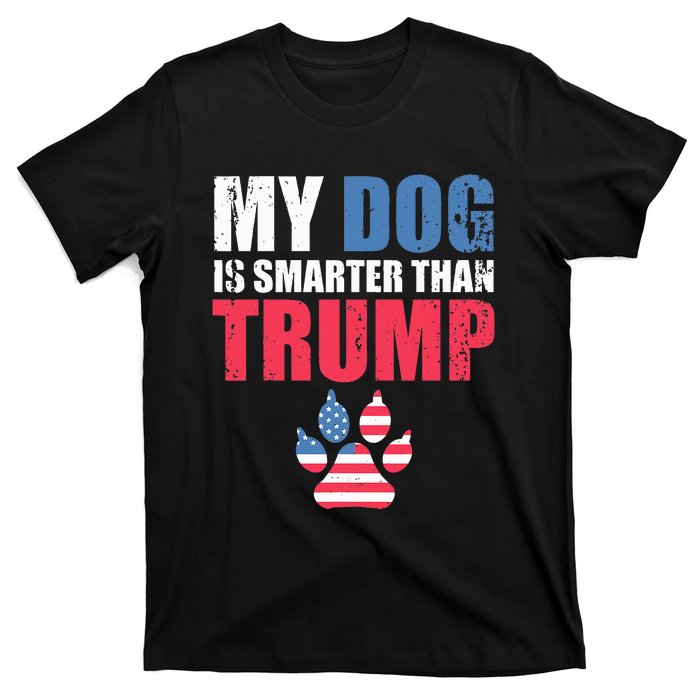 My Dog Is Smarter Than Your President Trump Funny Anti Trump T-Shirt