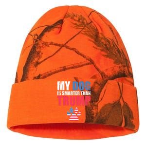 My Dog Is Smarter Than Your President Trump Funny Anti Trump Kati Licensed 12" Camo Beanie