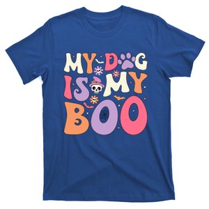 My Dog Is My Boo Halloween Funny Groovy Dog Halloween Gift T-Shirt