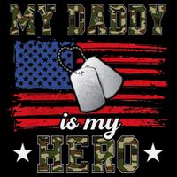 My Daddy Is My Hero Military Dad American Flag Army Proud Ar 16 in Basic Backpack