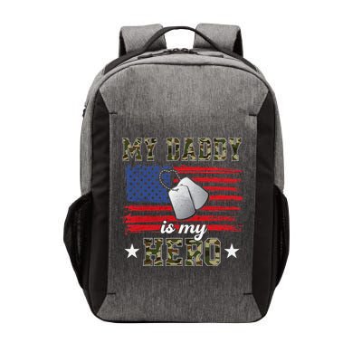 My Daddy Is My Hero Military Dad American Flag Army Proud Ar Vector Backpack