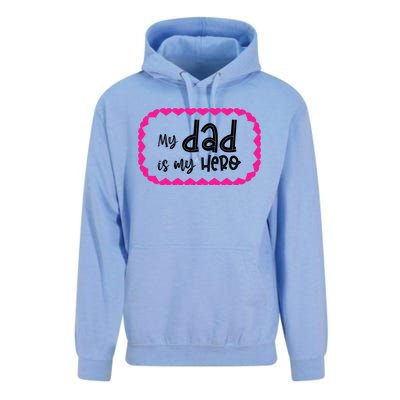 My Dad Is My Hero | Father's Day Quote Unisex Surf Hoodie