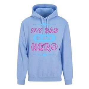 My Dad Is My Hero | Father's Day Quote Unisex Surf Hoodie