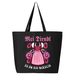 Mei Dirndl In Da Wasch Happy German Oktoberfest 25L Jumbo Tote