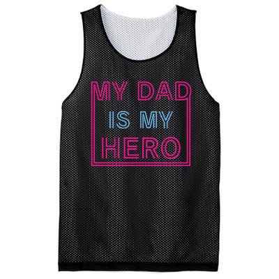 My Dad Is My Hero | Father's Day Mesh Reversible Basketball Jersey Tank