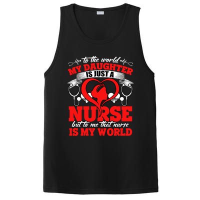 My Daughter Is A Nurse Proud To Be A Nurse's Mom Gift PosiCharge Competitor Tank